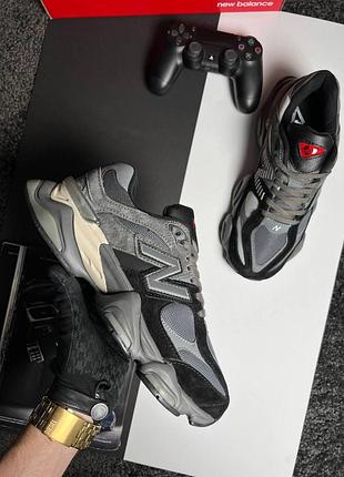 Мужские кроссовки new balance 9060 grey black