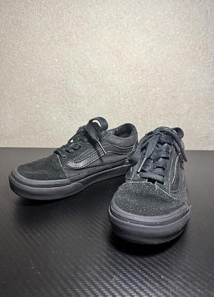 Кеди дитячі vans old school, чорні, розмір 30, на шнурівці
