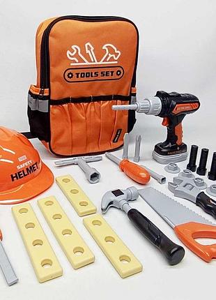 Набор инструментов shantou "tool set" в рюкзачке с дрелью 28 предметов 778-40