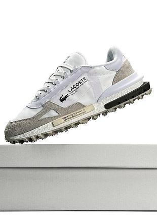Чоловічі кросівки lacoste elite active prm white beige