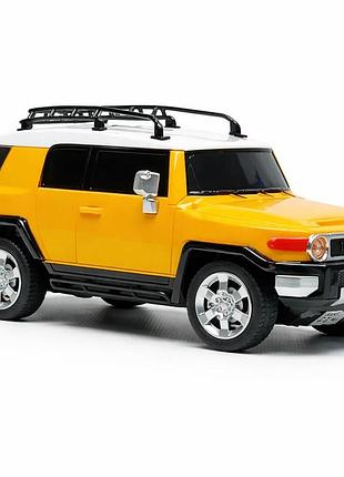Радіокерована машинка toyota fj cruiser 18 см жовта 1:24 — r/c авто з led фарами, 6+