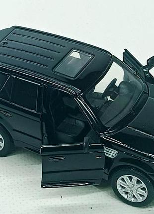Машинка kinsmart «range rover sport» (12 см), чорна kt5312w-2