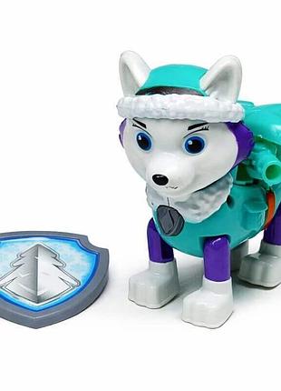 Игровая фигурка щенячий патруль эверест 8 см — paw patrol, фигурка с кнопкой и рюкзаком, арт. 7758-1