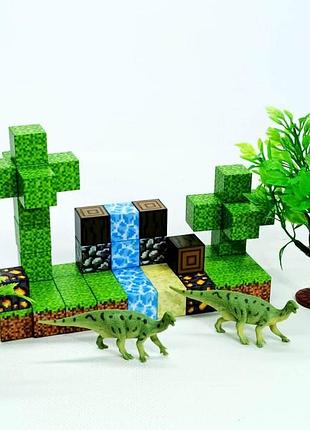 Магнитный конструктор santou "dinosaur world" 52 детали g0135