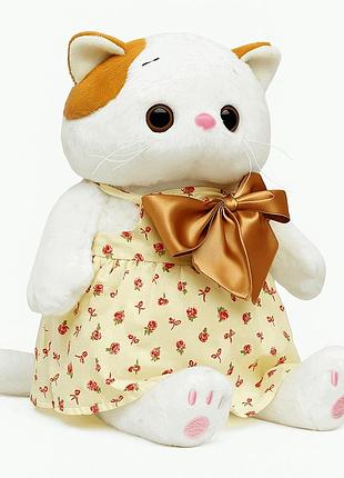 Мягкая игрушка кошка ли ли 33 см в платье с бантом — стильная плюшевая подружка, арт. 875544-99