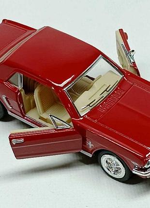 Машинка kinsmart ford mustang червоний 1964 kt5351w/1