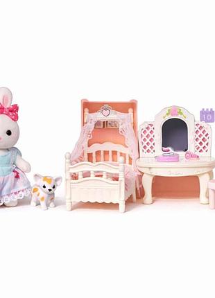 Игровой набор с мебелью для флоксового кролика dreamy — спальня, арт. 6669a-3