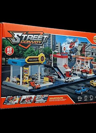 Игровой набор автомастерская "street convoy" 88 деталей mh-189