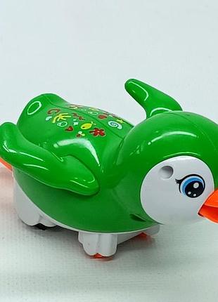 Игрушка shantou пингвин инерционный, 13 см, зеленый 43222-87