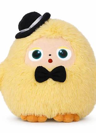 Интерактивная мягкая игрушка le doudou ai желтая в шляпке с бантиком, 28 см, 3+