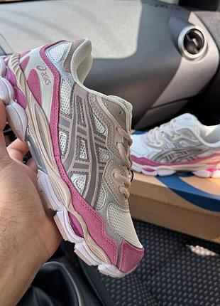 Жіночі кросівки asics gel - nuk mineral beige pink асікс