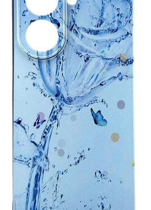 Чехол silicone case print для xiaomi redmi a5 global (25028rn03g / 25028rn03o) бампер с рисунком роза