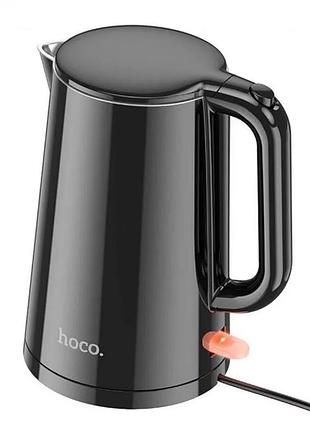 Електрочайник hoco he11 electric kettle white 1.7l, 1500-1800w