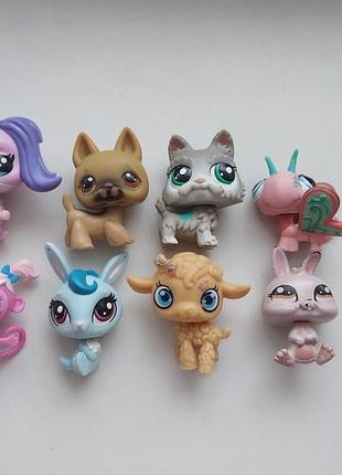 Набір лот 8 шт лпс lps littlest pet shop фігурки іграшки лпс літлест пет шоп петшоп собака овечка фігурка іграшка пет шопс петс шоп пет шопы пет шопи
