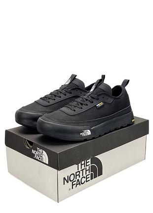 Кроссовки мужские the north face clyffe, черные кеды весна лето, текстиль замша