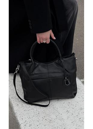 Сумка женская из натуральной кожи черная bags4life 2009