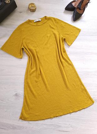 Платье от zara в рубчик.l.