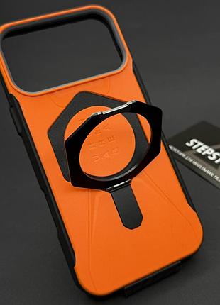 Чохол для iphone 17 pro max magsafe uag urban armor with stand magnetic броньований протиударний жовтогарячий