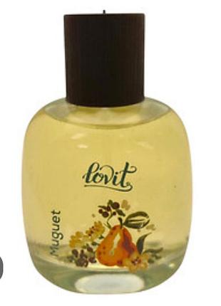 Вода туалетная женская lovit "muguet" остаток 75-85 мл,турция