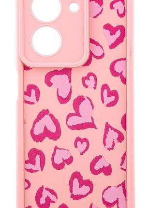 Чехол shock case print для xiaomi redmi a5 eu (код модели 25028rn03y) бампер светло-розовый с рисунком сердца
