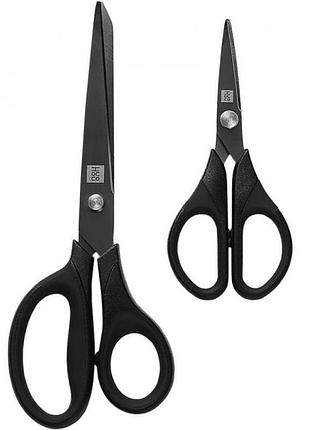 Ножиці xiaomi houhou heat-plated titanium stationery scissors combination black (2шт)
