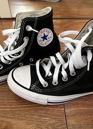 Жіночі кеди шкіряні високі converse all star hi 132170c 35(22см)