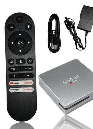 Smart tv приставка 8k ultra 313 wi-fi 2.4g+ 6g+bt5.2, android 13.0, 64gb