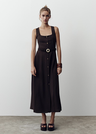 Стильна міді сукня з паском 5029/124/700 zara