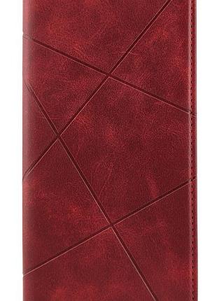 Чехол книжка business leather для xiaomi redmi a5 eu (код модели 25028rn03y) на магните с подставкой красный