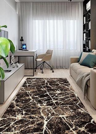 Ковер 1.5 х 2.3 м бежево-коричневый espresso beige / d.brown 02624a
