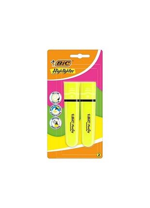Набор текстовых маркеров 2 шт желтый bic