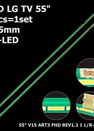 Led підсвітка lg tv 55" lc550eue fh m2 lg: 55lf630t 55lx570h 55lx343c 55se3kb-be 55sm5kb-bd 55lx341c-ua 2шт.
