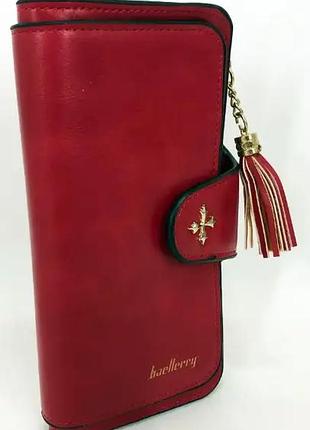 Стильний гаманець-клатч унісекс червоний baellerry, n2341