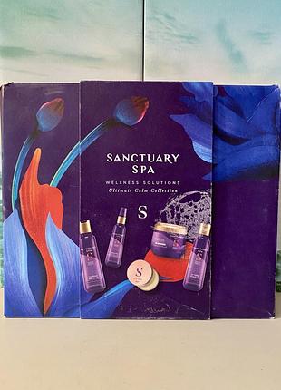 Величезний подарунковий набір антистрес і сон sanctuary spa wellness solutions ultimate calm collection: міст, баттер, олія, піна, бальзам