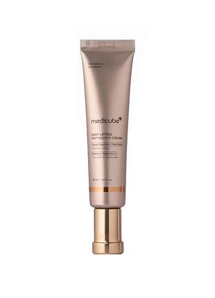 Підтягуючий крем для контуру очей з пептидним комплексом medicube deep lifting peptide eye cream, 30 мл