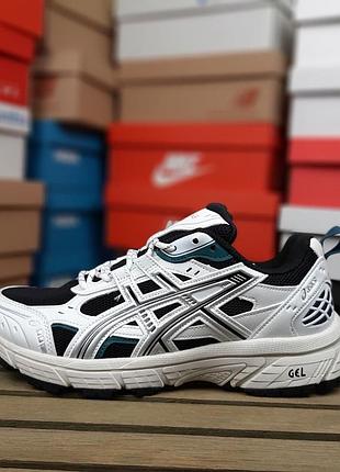 Чоловічі кросівки asics gel nunobiki білі з чорним