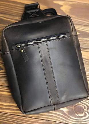 Мужская кожаная сумка-слинг big sling
