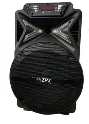 Портативна колонка, 350 вт з bluetooth на акумуляторі з бездротовим мікрофоном zx-7780