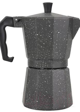 Гейзерная компактная кофеварка benson bn-159, на 6 чашек кофе, 300 мл, кофеварка для плиты