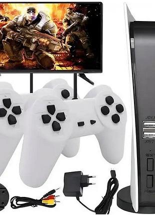 Ігрова приставка ps5 hs-371 для tv, ретроігрова консоль на 200 ігор із двома джойстиками