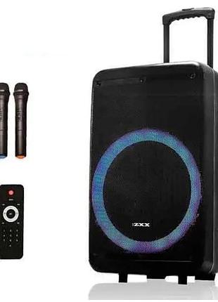 Портативная колонка zxx-7878, встроенный аккумулятор, синхронизация с пк, fm-приемник, 2 bluetooth микрофона