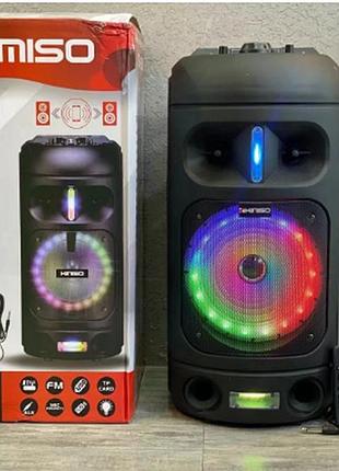 Портативная колонка, с bluetooth на аккумуляторе с микрофоном kimiso qs-a880