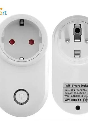 Умная розетка с wi fi управлением (приложение), мощность до 2200 вт, socket 10a