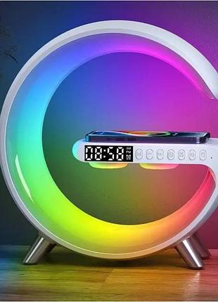 Колонка bluetooth в виде буквы, g с rgb подсветкой на аккумуляторе