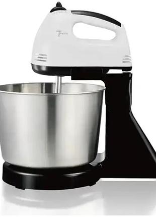 Миксер domotec r.6637w с металлической чашей 2 л, цвет белый