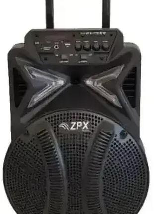 Колонка портативна, з bluetooth на акумуляторі з мікрофоном zpx zx 7782