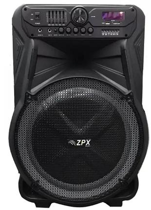 Портативна колонка 350w акустична з мікрофоном і bluetooth zx-7772
