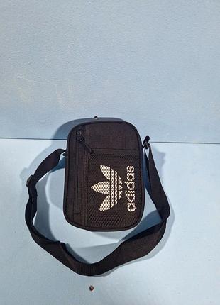 Сумка adidas через плечо черная барсетка удобная и стильная