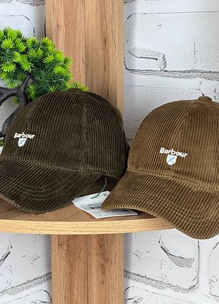 Бейсболка barbour вельветова оксамитова кепка барбур