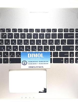 Передняя панель asus n76, n76vz, n76vb, n76vj, n76vm серебристый
